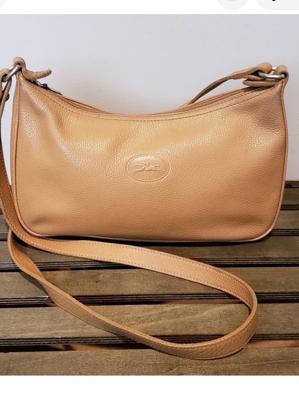 Vintage Longchamp Leather Crossbody Bag